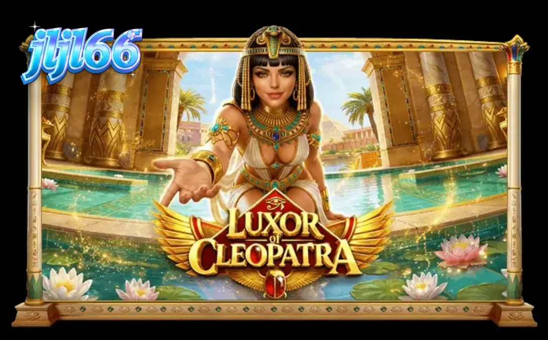 Luxor of Cleopatra slot game screen featuring golden Egyptian symbols